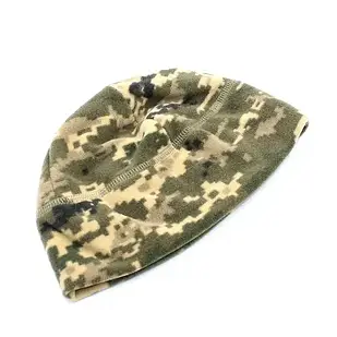 Шапка флісова тепла Камуфляж для ЗСУ