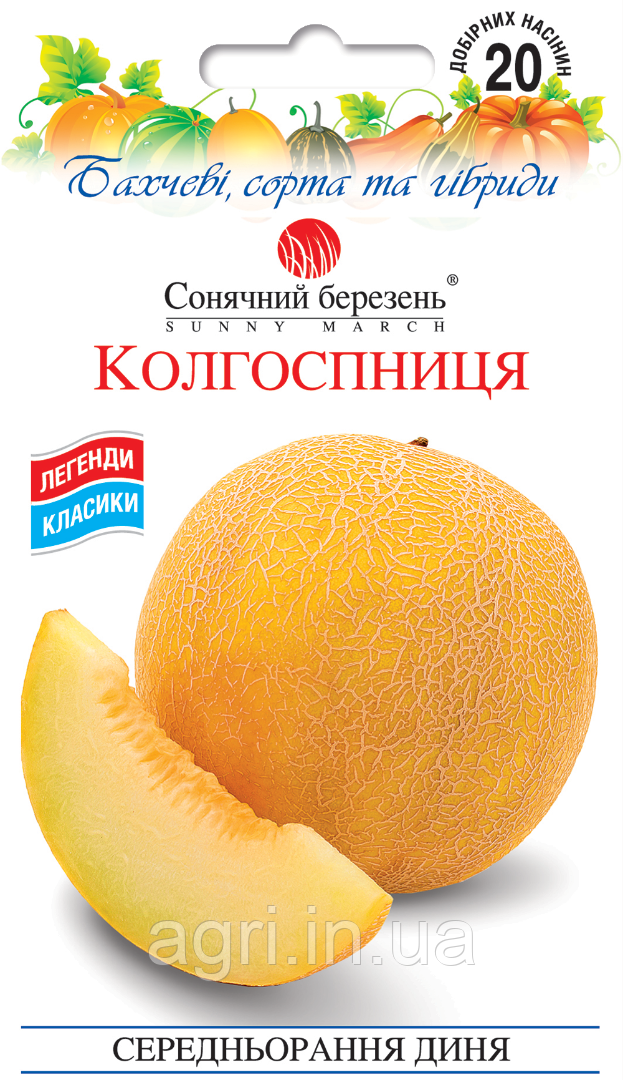 Диня Колгоспниця, 20шт.
