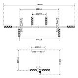 Турнік для підтягування з монтажем на стелю K-Sport KSH003/SK, фото 2