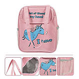 Ланчбег для їжі дитячий з термо полотном Єдиноріг 6.2 л. рожевий (LB-166490), фото 7