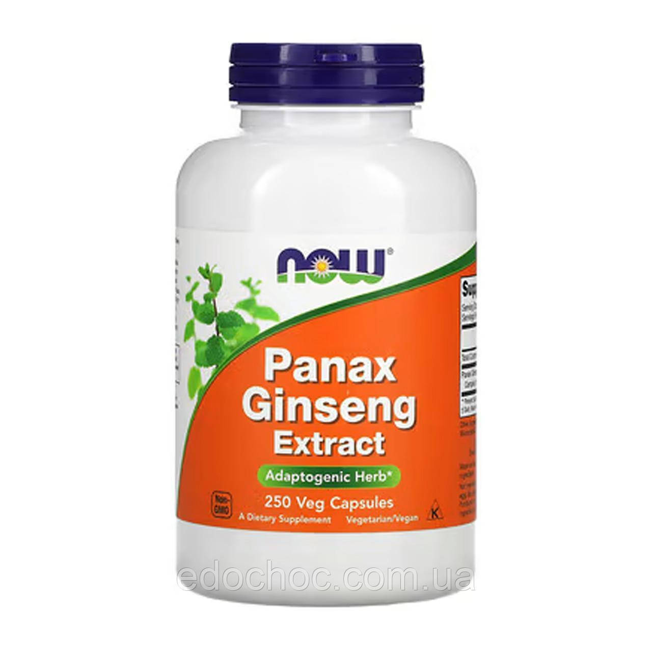 Женьшень (Panax Ginseng) 500 мг 250 капсул NOW-04014
