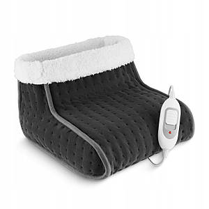 Грілка для ніг електрична 4FIZJO з таймером і регулюванням Grey/White (P-5905973403627)