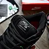 Чоловічі кросівки Nike SB Dunk Low Neckface Найк СБ Данк Лоу чорні замшеві весна осінь, фото 7