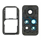 Скло камери для Xiaomi Note 12 Pro (4G) з чорною рамкою, фото 2