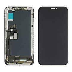 Дисплей для Apple iPhone X з чорним тачскрином Original (переклеєне скло)