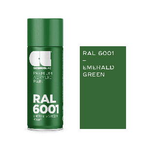 Аерозольна фарба Cosmos Lac RAL 6001 Emerald Green (Зелений) 400 мл