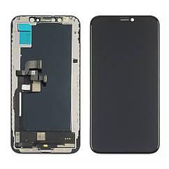 Дисплей для Apple iPhone XS з чорним тачскрином Original (переклеєне скло)