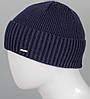 Шапка чоловіча з відворотом (240720), Т. Синій, фото 2
