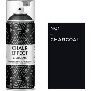 Аерозольна фарба Cosmos Lac Chalk Effect N01 Charcoal (Чорний) 400 мл