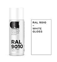 Аерозольна фарба Cosmos Lac RAL 9010 White Gloss (Білий глянцевий) 400 мл