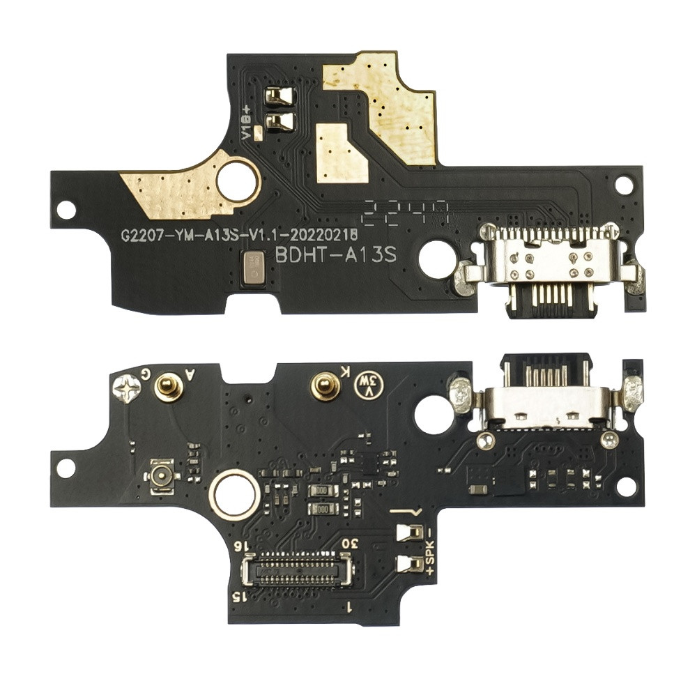 Роз'єм заряджання для UMIDIGI F3s на платі з мікрофоном і компонентами, фото 1