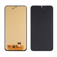 Дисплей для Samsung M156B Galaxy M15 (2024) з чорним тачскрином (з широким обідком) OLED