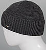 Шапка чоловіча з відворотом (240720), Т. Сірий, фото 4