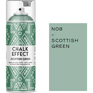 Аерозольна фарба Cosmos Lac Chalk Effect N08 Scottish Green (Зелений) 400 мл