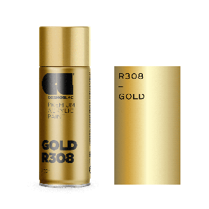 Аерозольна фарба Cosmos Lac R308 Gold (Золото) 400 мл