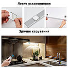 LED світильник cat's eye 120-4S з пультом, акумулятором, датчиком руху та освітленості 120 см 4W, фото 5