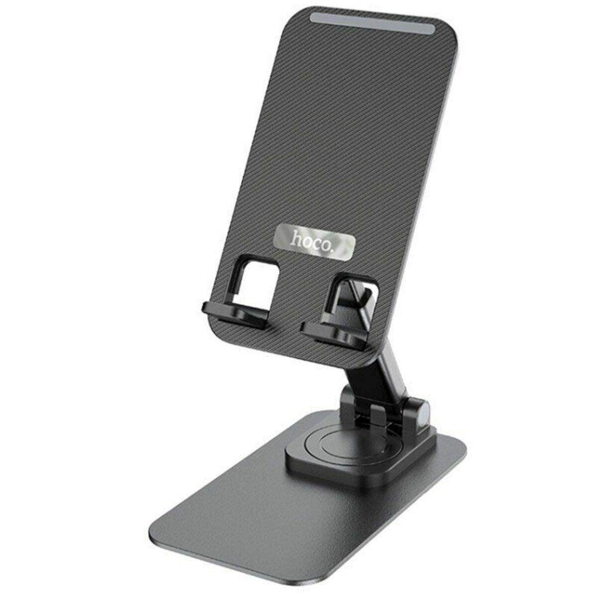 Підставка для смартфона Hoco PH50 Ivey folding rotatable desktop holder Black, фото 1