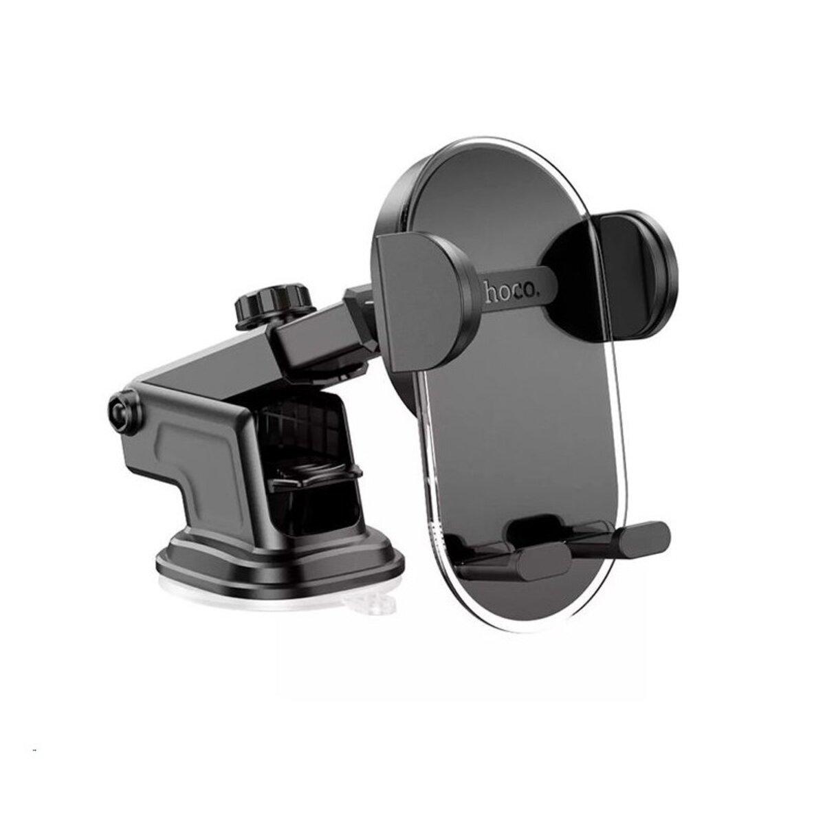 Автотримач Hoco H3 Shiny press type car holder(center console) Space Gray, фото 1