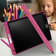 Графічний планшет для малювання зі стилусом LCD Writing Tablet 10 дюймів Рожевий