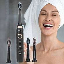 Ультразвукова електрична зубна щітка Shuke SK-601, Чорний