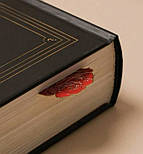 Металева закладка для книг, фігурна, роза, фото 2