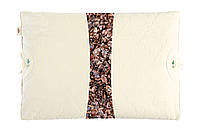 Подушка IDEIA 50x70 - Aromavita з гречаним лушпинням бавовна молочний