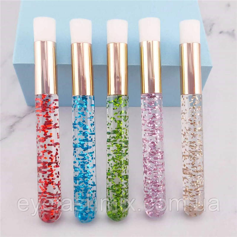 Щіточка для очищення вій глітер, фото 1