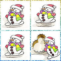 Сувенірні дерев'яні шкатулки Сніговики