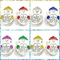 Сувенірні дерев'яні шкатулки Сніговики