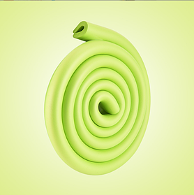 Захисна стрічка на скляний стіл дугоподібна Салатова (00067)