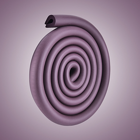 Стрічка на краї меблів. Захист дітей від гострих кутів дугоподібна Темно-коричнева (00065)