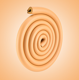 Захисна накладка на торці меблів підковоподібна Світло-коричнева (00068)