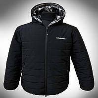 Зимова чоловіча куртка батал Columbia Powder Lite Hooded Jacket. С Omni-Heat. G-Loft великі розміри.