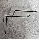 Гачки з Цінникотримачем на торгову сітку 15 см Ø 3.5 мм Металеві Одинарні чорні, фото 4