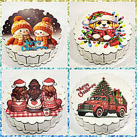 Сувенірні дерев'яні новорічні шкатулки