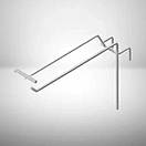 Гачки з Цінникотримачем  на торгову сітку довжина 10 см Ø 3 мм  гачки торговельні металеві  білі упаковка 10 шт, фото 6