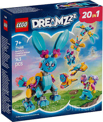 Конструктор Lego Dreamzz Творчі тваринні пригоди Бунчу 71488