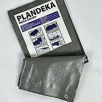 Тент Plandeka Mega Gruba Сіро-чорний 260 г/м² 4×5 м Щільний тент для альтанки