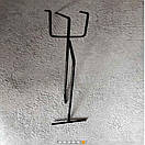 Гачки з Цінникотримачем на торгову сітку 15 см Ø 3.5 мм Металеві Одинарні чорні, фото 2