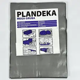 Тент сіро-чорний 260 г/м2 "Plandeka Mochna"