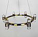 Елегантна люстра з кришталевими елементами Ø 50 см MJ 237-500 AB, фото 2