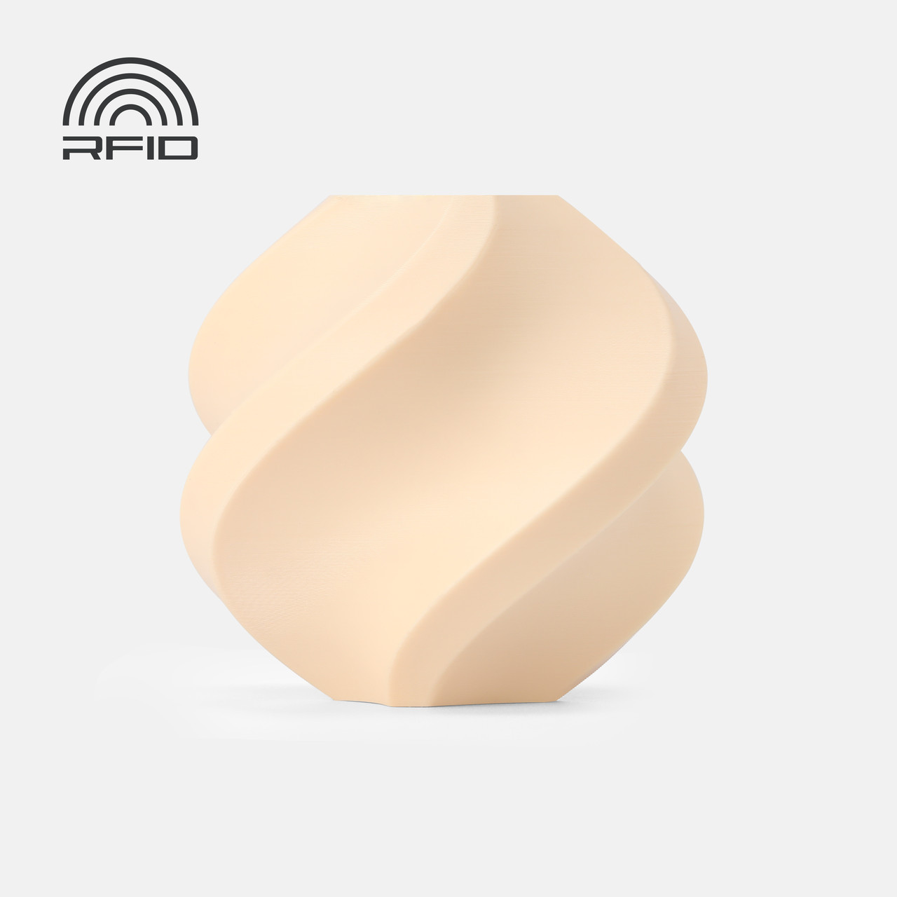 Пластик філамент без котушки Bambu Lab PETG HF Cream (33401), Refill, 1.75мм, 1кг, 325м, 230-260°C, Кремовий високошвидкісний друк