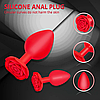 Анальна силіконова пробка рожа Welove M size, фото 6