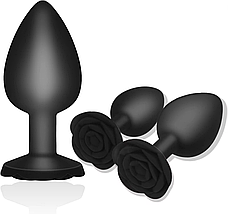 Анальна силіконова пробка рожа Welove M size, фото 4