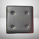 Пуф Серце Коло Квадрат 35 х 35 х 40 см  шкірозамінник дорогий колір під замовлення, фото 3