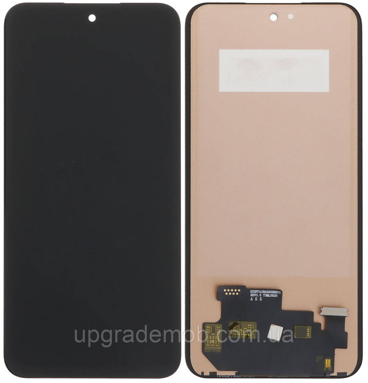 Дисплей модуль тачскрин Samsung A556 Galaxy A55 чорний TFT без функції відбитка пальця