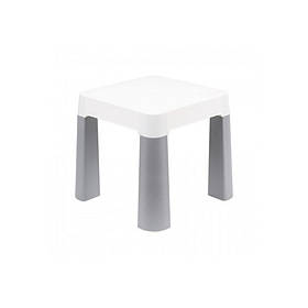 Дитячий табурет ТехноК 0860TXK сіро-білий, до 75 кг 32 х 32 х 28 см, Toyman