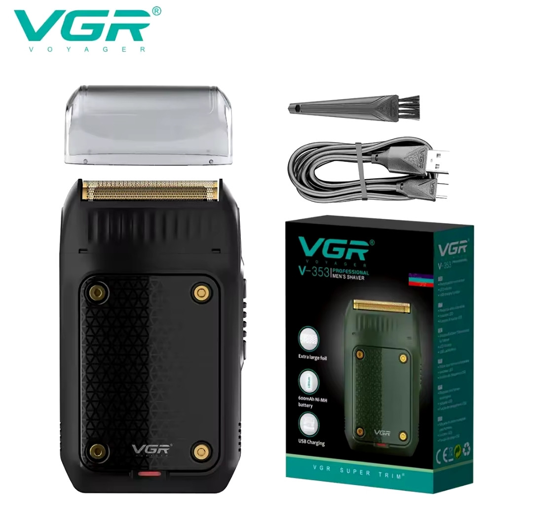 Портативная электробритва VGR V-353 (шейвер для сухого і вологого бриття, Waterproof)