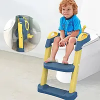 Дитяче сидіння для унітаза Safety Kids Childr Toilet Trainer зі сходами та ручками