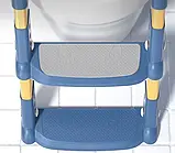 Дитяче сидіння для унітаза Safety Kids Childr Toilet Trainer зі сходами та ручками, фото 6
